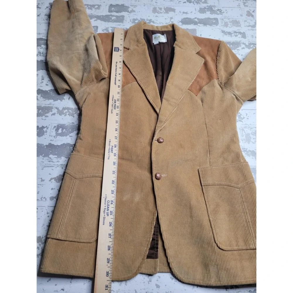 Mac Murray of‎ California Vintage Corduroy Leather Jacket Men's 42
